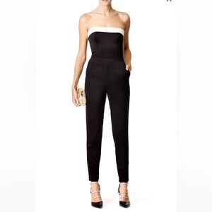 Trina Turk Edda Jumpsuit Black & White Sz 4